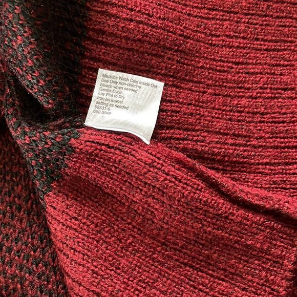 Arizona Jean Co. Women's XXXL NWT Red & Black Sweater - Picture 10 of 11